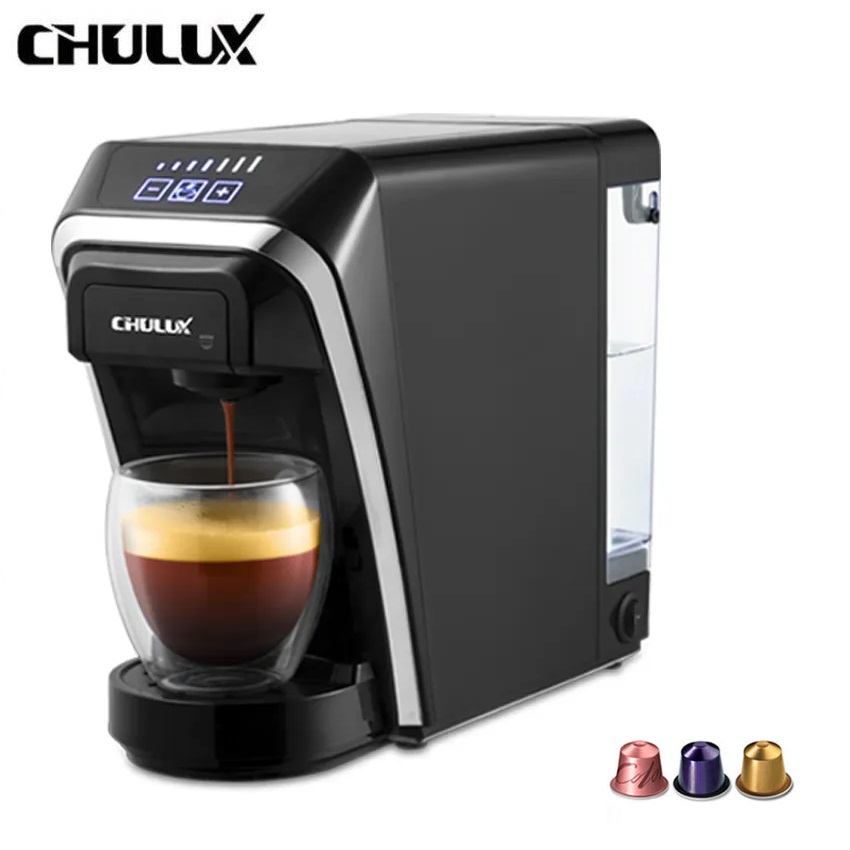 Máy pha cà phê viên nén 3 trong 1 Chulux QF-CM823, công suất 1400W, áp suất 15 bar - Hàng chính hãng, bảo hành 12 tháng