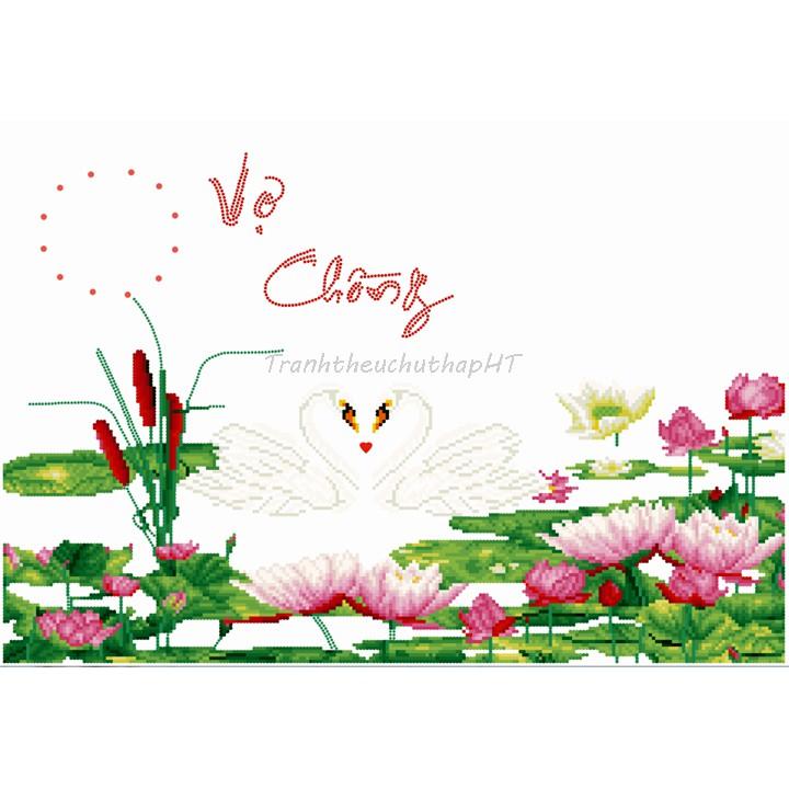 Tranh đính đá Vợ chồng VS141 - tự đính