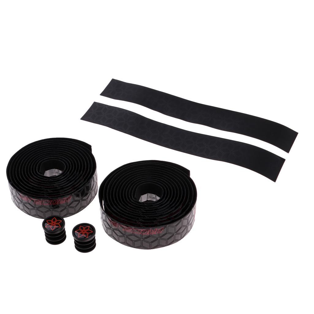 1 Pair Print Pattern Road Bike Handlebar  with 2  -
