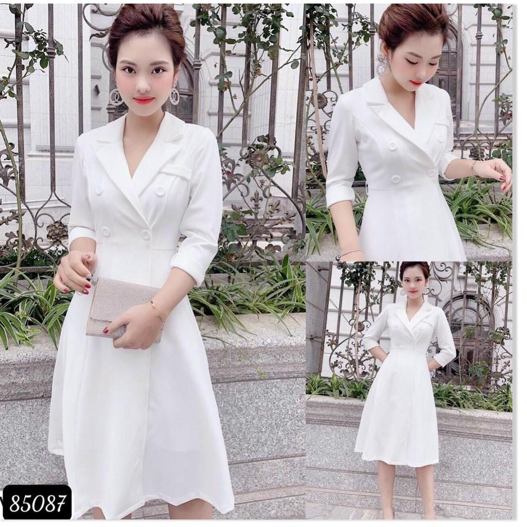 ĐẦM XOÈ TRẮNG VINTAGE SANG TRỌNG