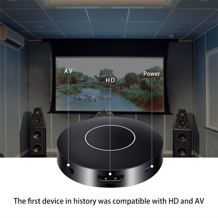 Thiết Bị Truyền Hình Ảnh Không Dây Chuẩn 2.4GHz Từ Điện Thoại Lên Tivi Máy Chiếu Q1 Hỗ Trợ Kết Nối Cổng HDMI và AV Chất Lượng Full HD 1080p