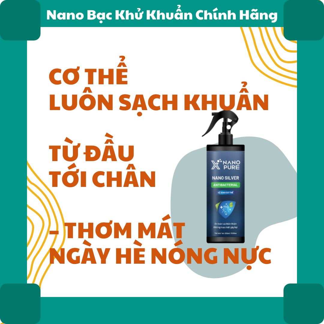 Chai xịt khử mùi khử khuẩn Nano xpure vệ sinh cơ thể 500ml