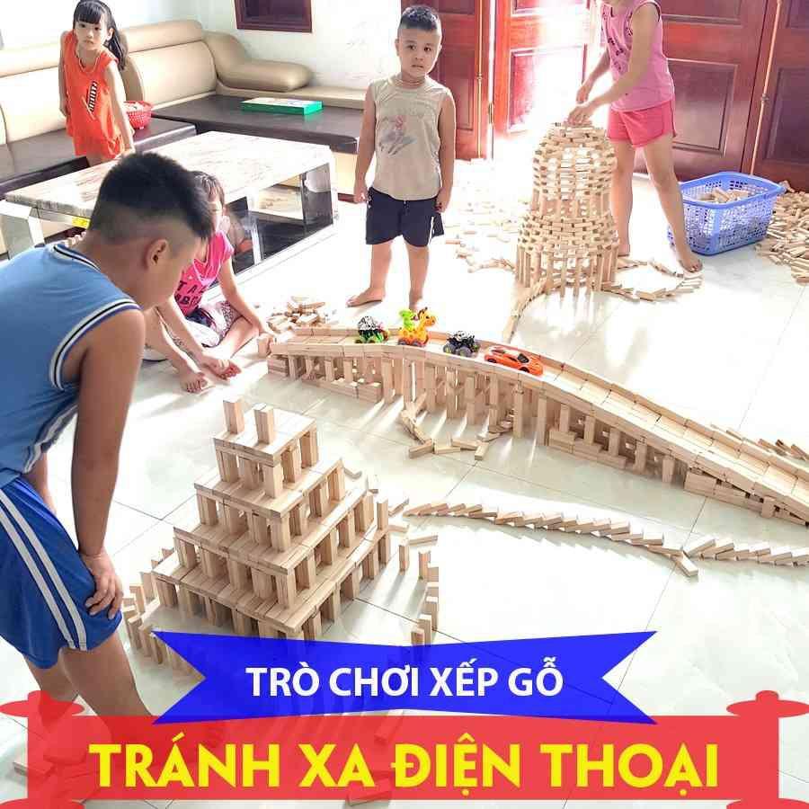 Bộ Chơi Rút Gỗ-Đồ Chơi Domino Lắp Ráp 54 Thanh An Toàn Rèn Luyện Trí Thông Minh Cho Bé Yêu