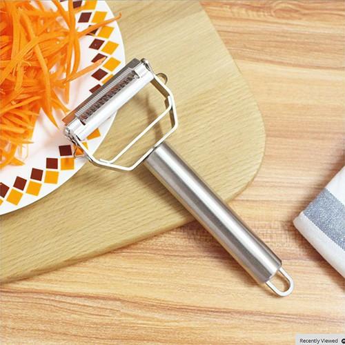 Dao Bào inox Cao Cấp đa năng 2 lưỡi - double Peeler 18 x 8.2cm