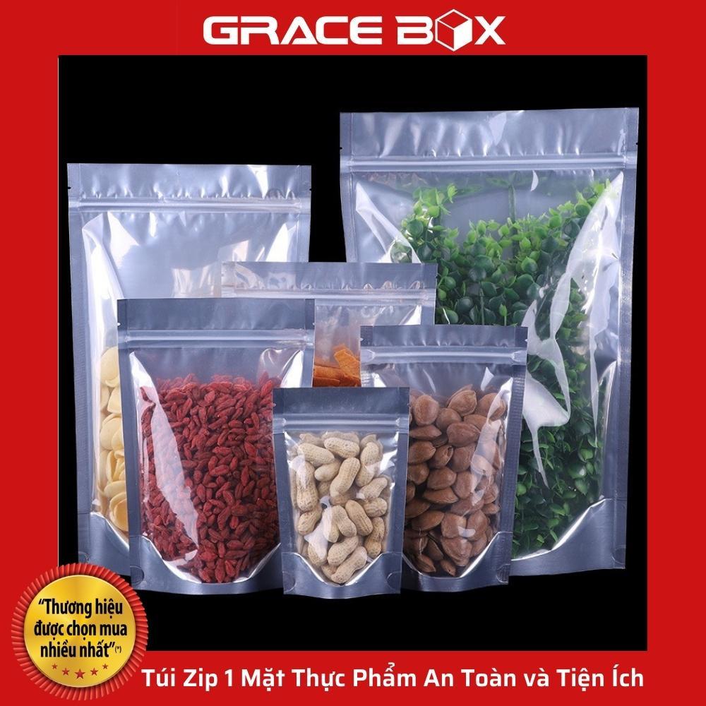 Túi Zip 1 Mặt Thực Phẩm An Toàn và Tiện Ích - Siêu Thị Bao Bì Grace Box