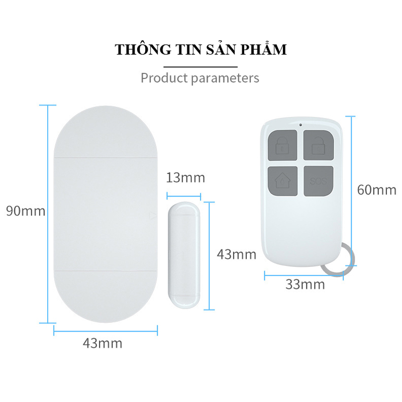 Báo Động Chống Trộm, Chuông Báo Khách Mở Cửa Đa Chức Năng Có Điều Khiển Từ Xa MC - 02, Báo Động Nhiều Chế Độ : Chống Trộm Xâm Nhập , Báo Chuông Cửa..