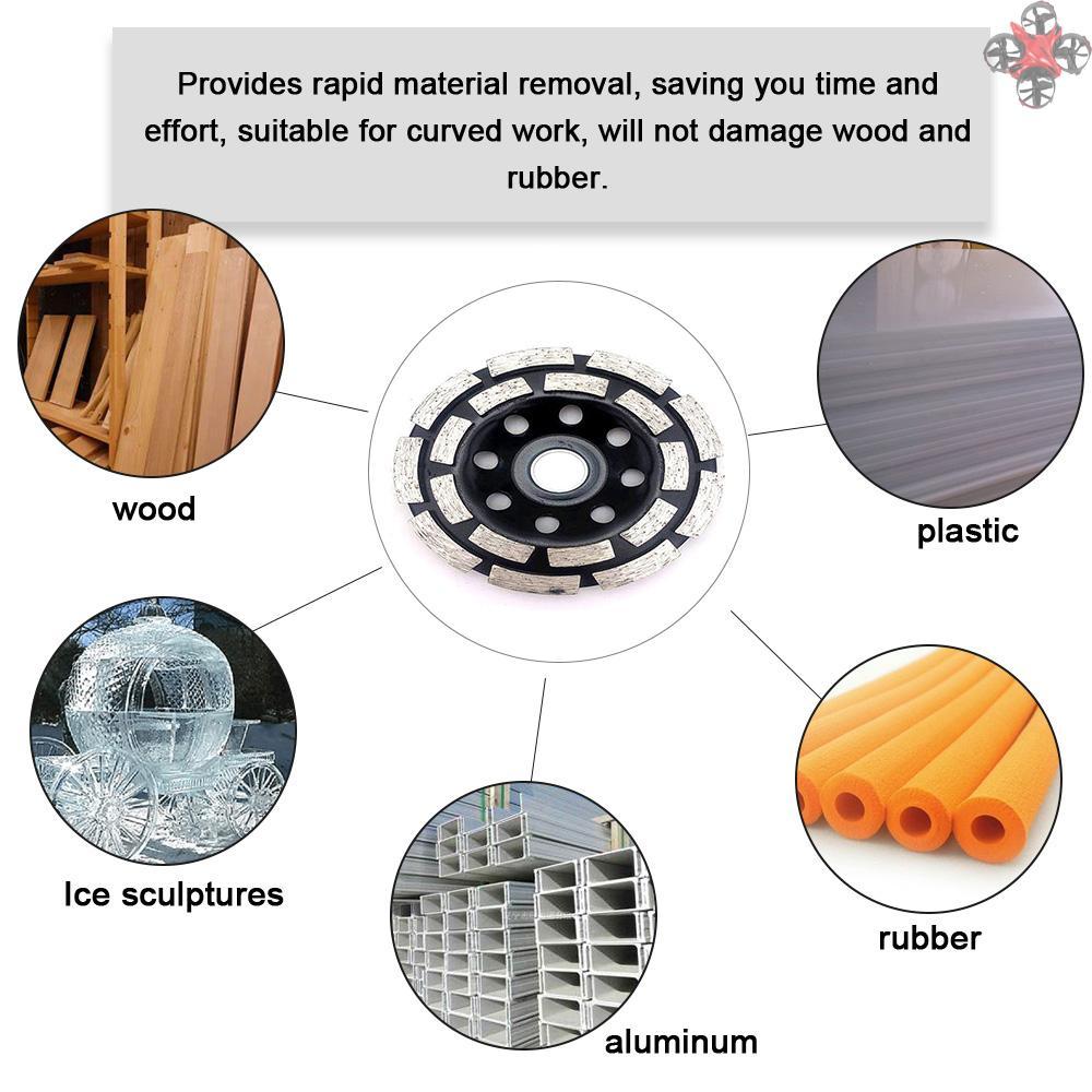 Diamond-Impregnated Wheel Thicken Marble Beton Polished Piece Double Row Abrasive Wheel