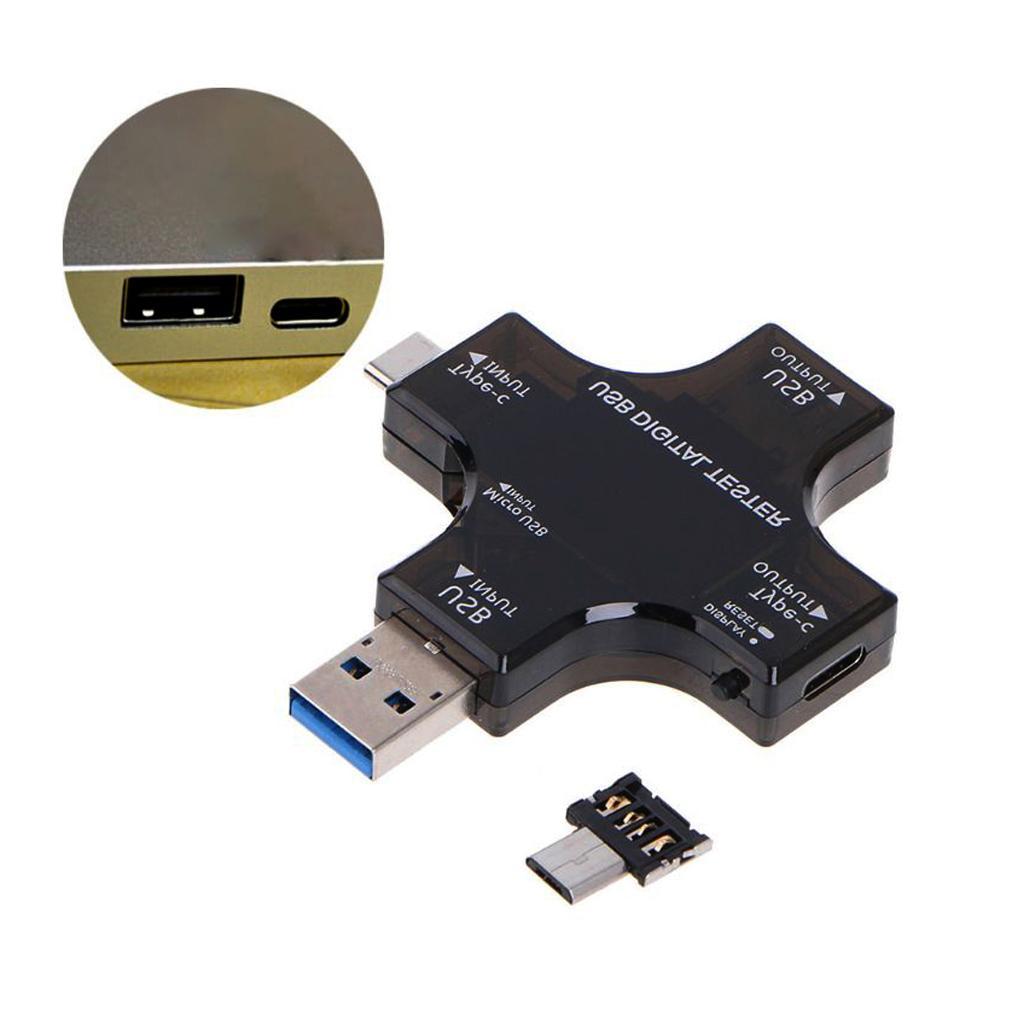 Usb C Power Meter Testers, 2 In 1 Type C Usb Tester Color Screen Lcd