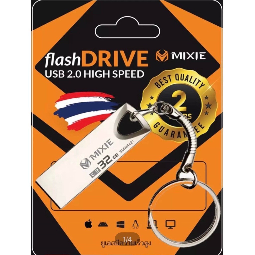 USB 2.0 MIXIE 16G/32GB/64GB C2 Kim Loại, Có Móc Treo -  Hàng chính hãng