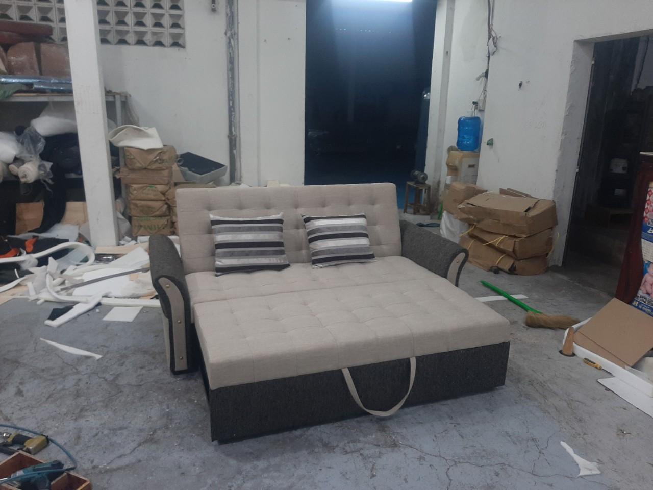 Ghế Sofa Giường Kéo Tích Hợp Túi 2 Bên Để Sách Báo Tiện Lợi, Sofa Bed Đa Năng Freeship Tại TPHCM Và Lân Cận
