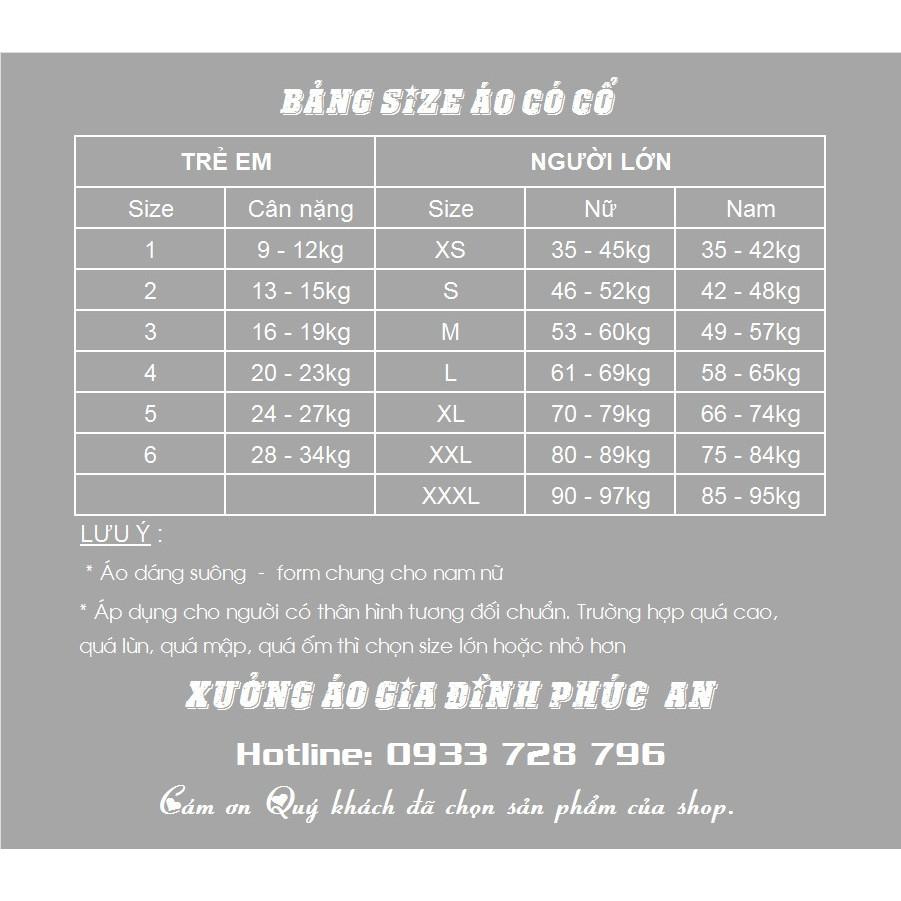 Áo thun gia đình nam nữ có cổ - SMILE