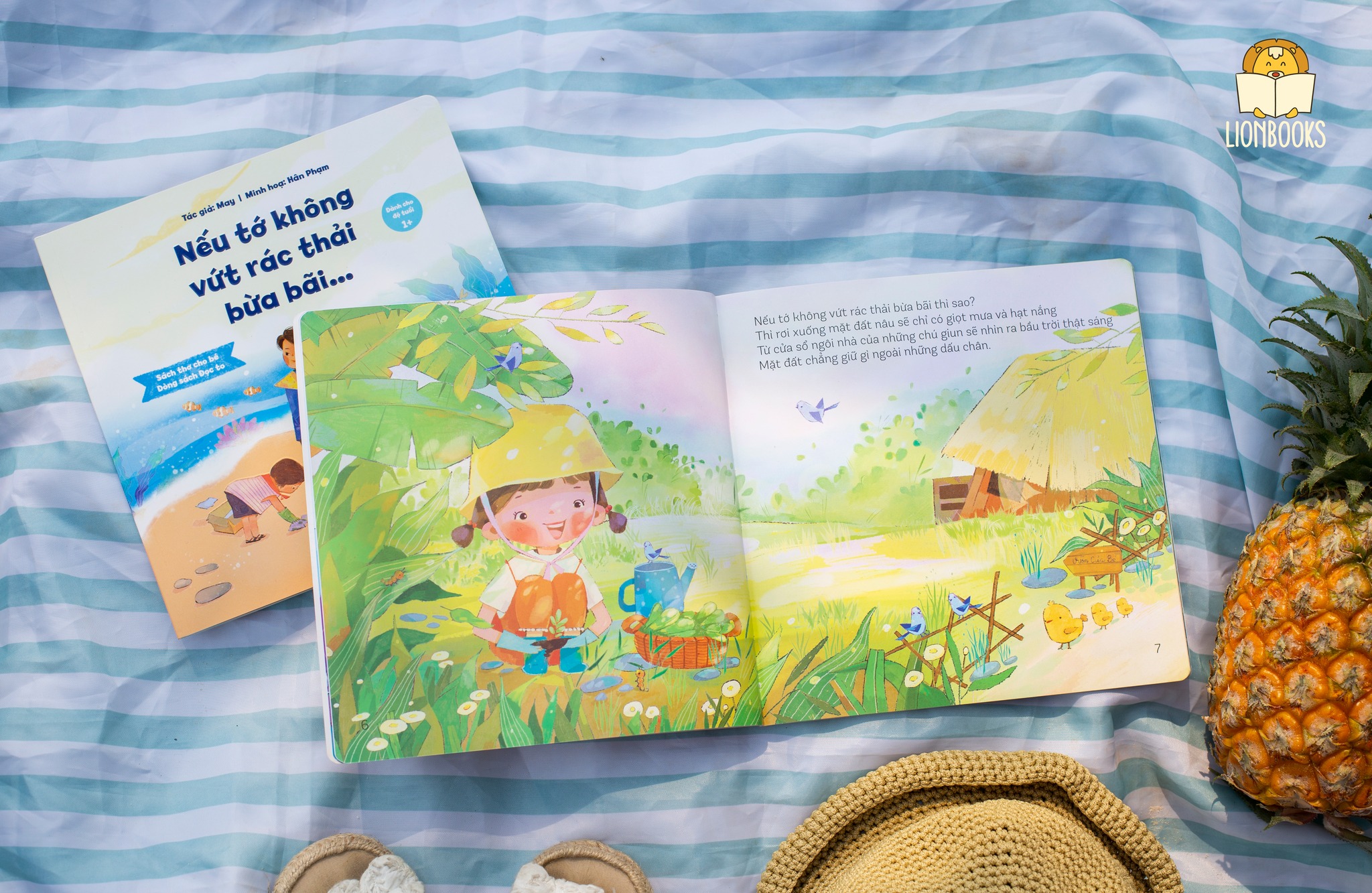 Sách Thơ - Nếu tớ không vứt rác thải bừa bãi cho bé 0-6 tuổi - LionBooks