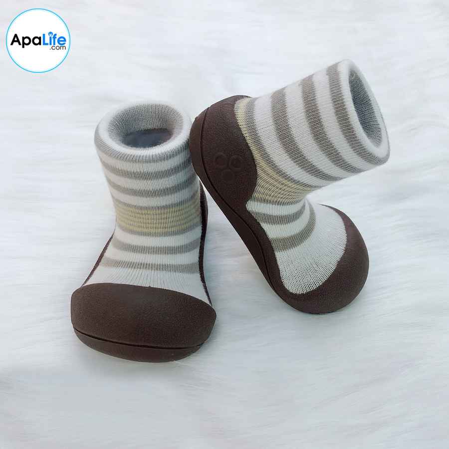 Attipas Natural Herb - 2 Tone/ AT032 - Giày tập đi cho bé trai /bé gái từ 3 - 24 tháng nhập Hàn Quốc: đế mềm, êm chân &amp; chống trượt