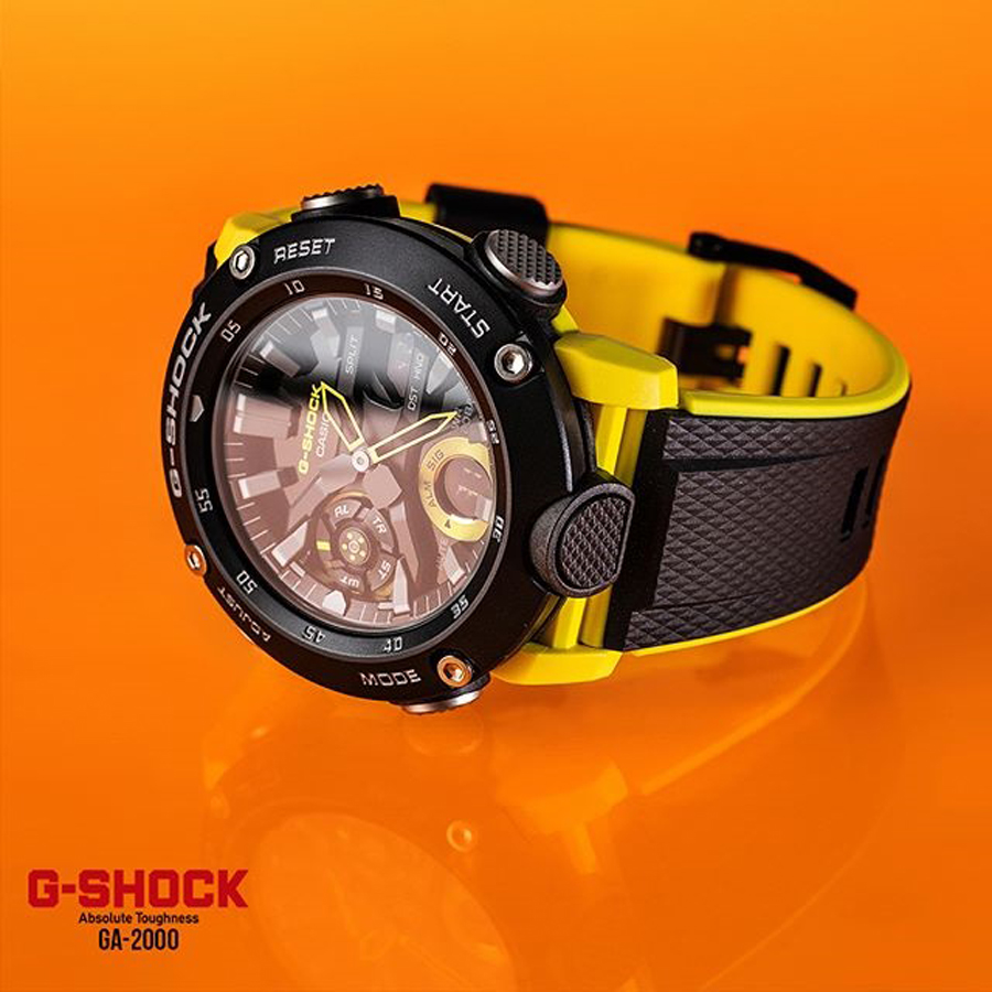 Đồng hồ nam dây nhựa Casio G-Shock chính hãng Anh Khuê GA-2000-1A9DR