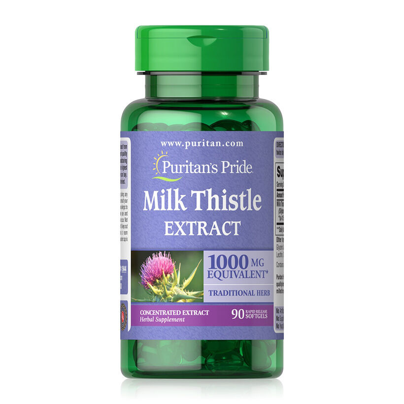 Bổ gan Puritan's Pride Milk Thistle Extract Mỹ hỗ trợ giúp gan khỏe hơn, tăng sức đề kháng, bồi bổ gan, hỗ trợ giải độc gan, giảm mụn - OZ Slim Store