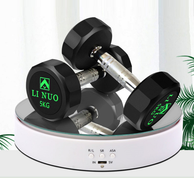 Đế xoay 360 độ mặt gương trưng bày trang sức, đồ cổ, phong thủy cao cấp - Tặng móc khóa tô vít đa năng 3in1