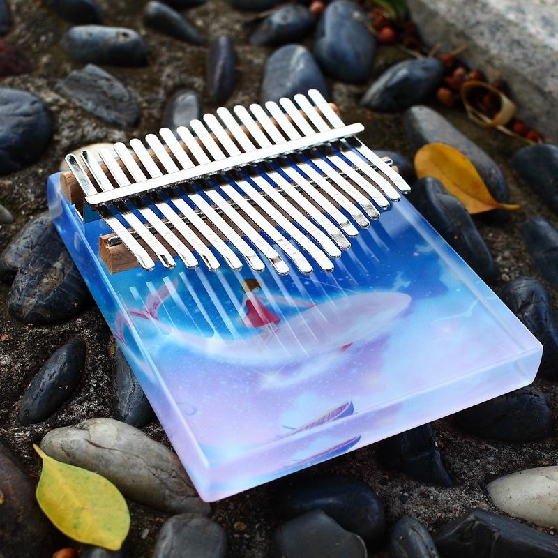 Đàn kalimba 17 phím giá rẻ full phụ kiện cho học sinh bằng gỗ gecko