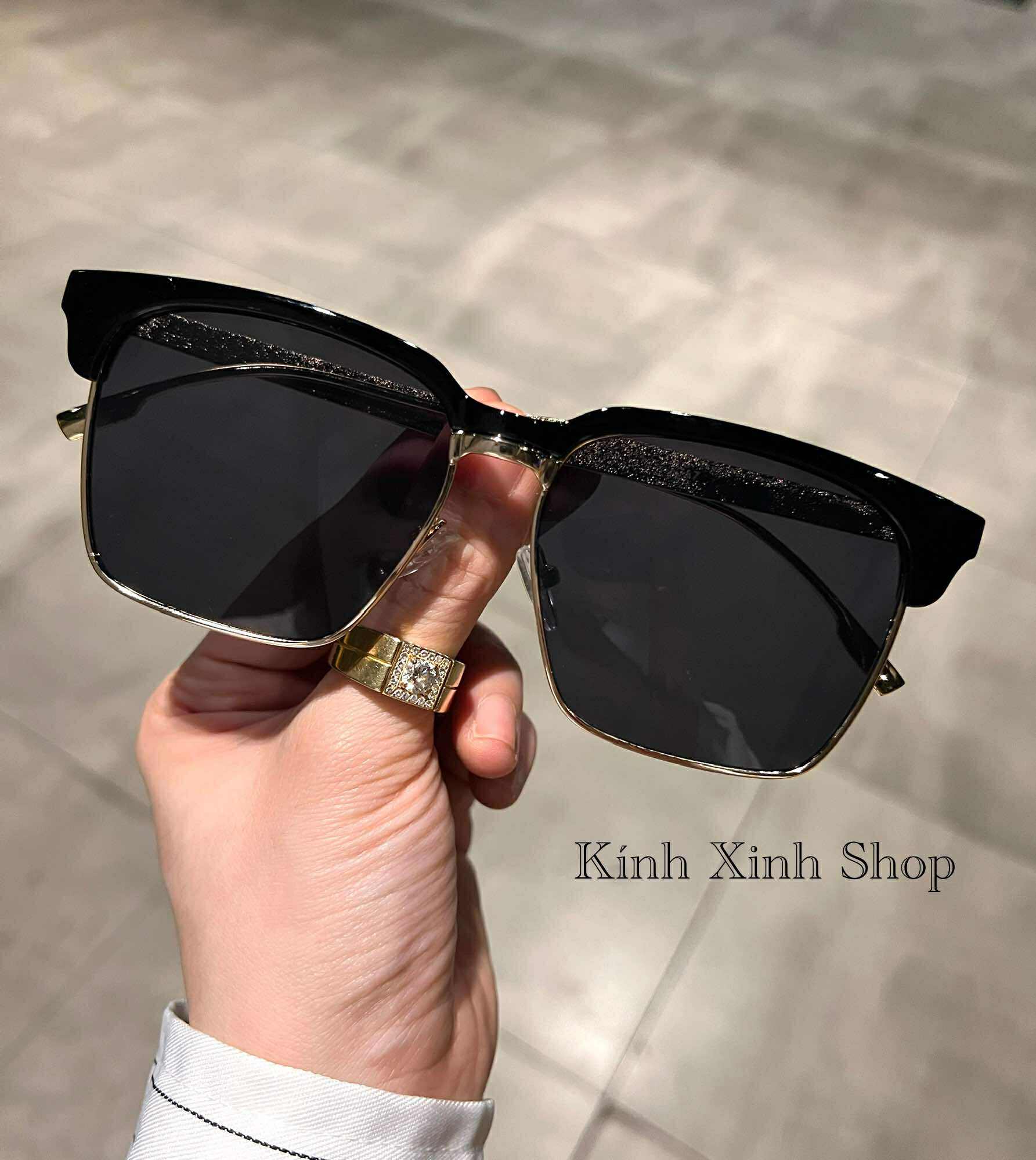 Kính râm unisex nam nữ chống nắng dáng vuông sành điệu