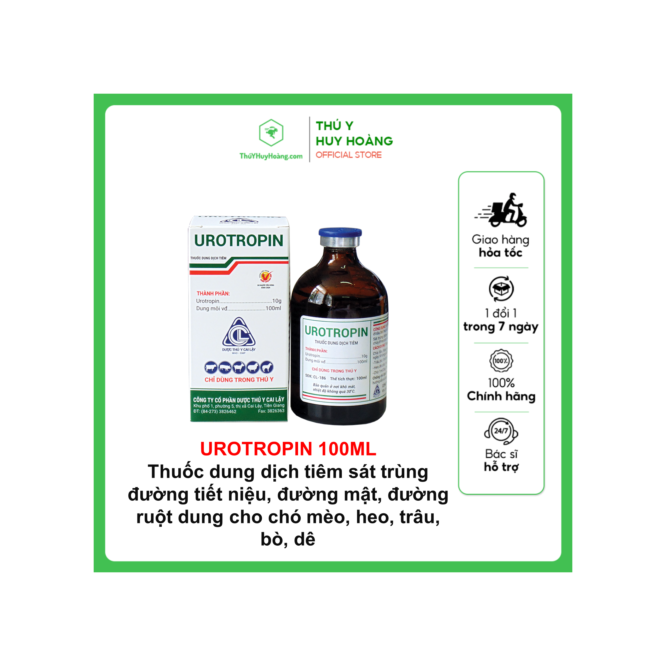 Thuốc dung dịch tiêm UROTROPIN