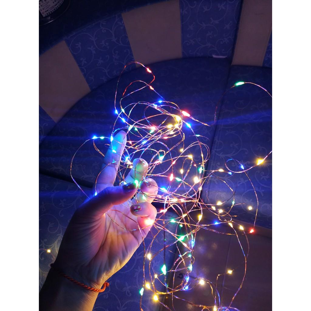 Combo bộ 5 dây Fairy light - Đèn đom đóm - Dây led chạy bằng Pin tiểu AA