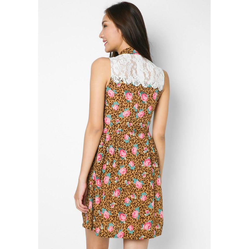 Đầm Sơ Mi Phối ren Lưng