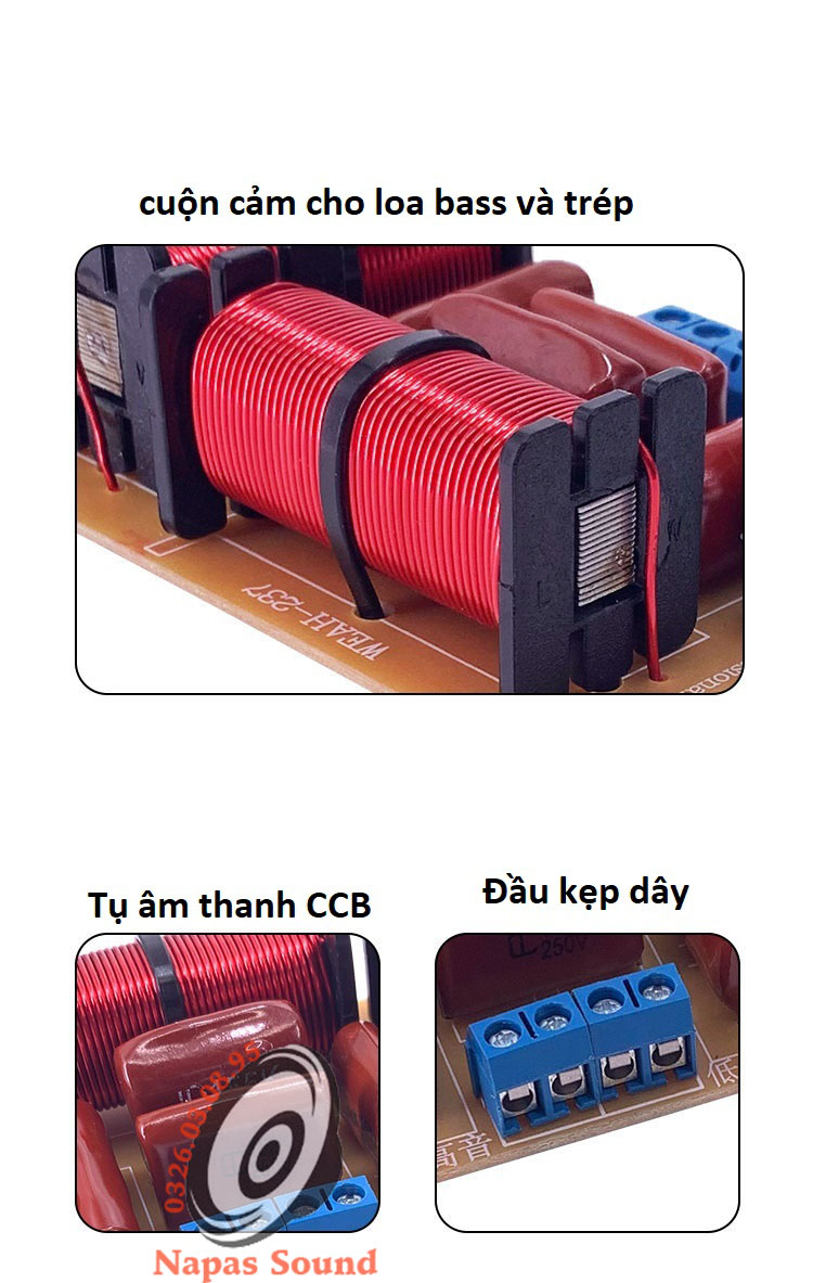 MẠCH PHÂN TẦN 1 BASS 1 TRÉP HOẶC 2 TRÉP 237A - PHÂN TẦN LOA 2 ĐƯỜNG TIẾNG NHỎ - CÓ CHỈNH ÂM