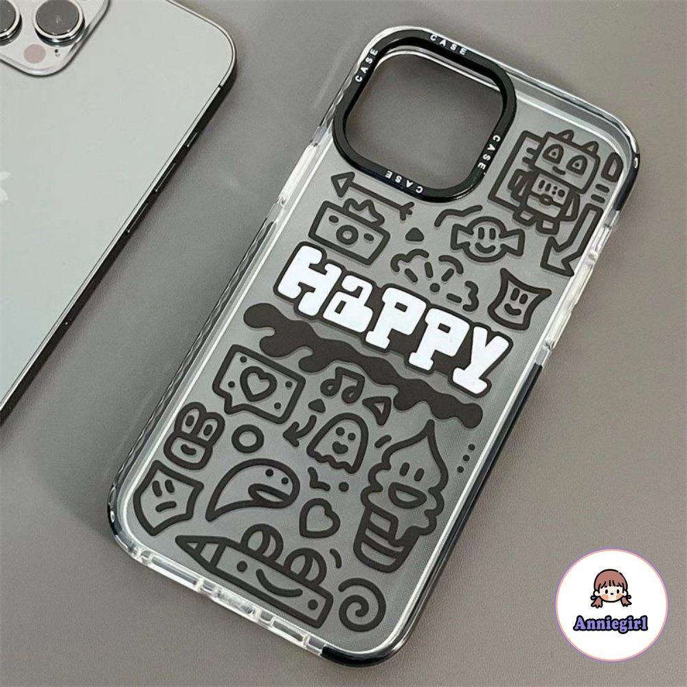 Ốp Điện Thoại TPU Mềm Màu Đen Bóng In Họa Tiết Graffiti Cho IPhone 11 14 Pro Max Ip 13 12 11 Pro Max 14 Pro Max