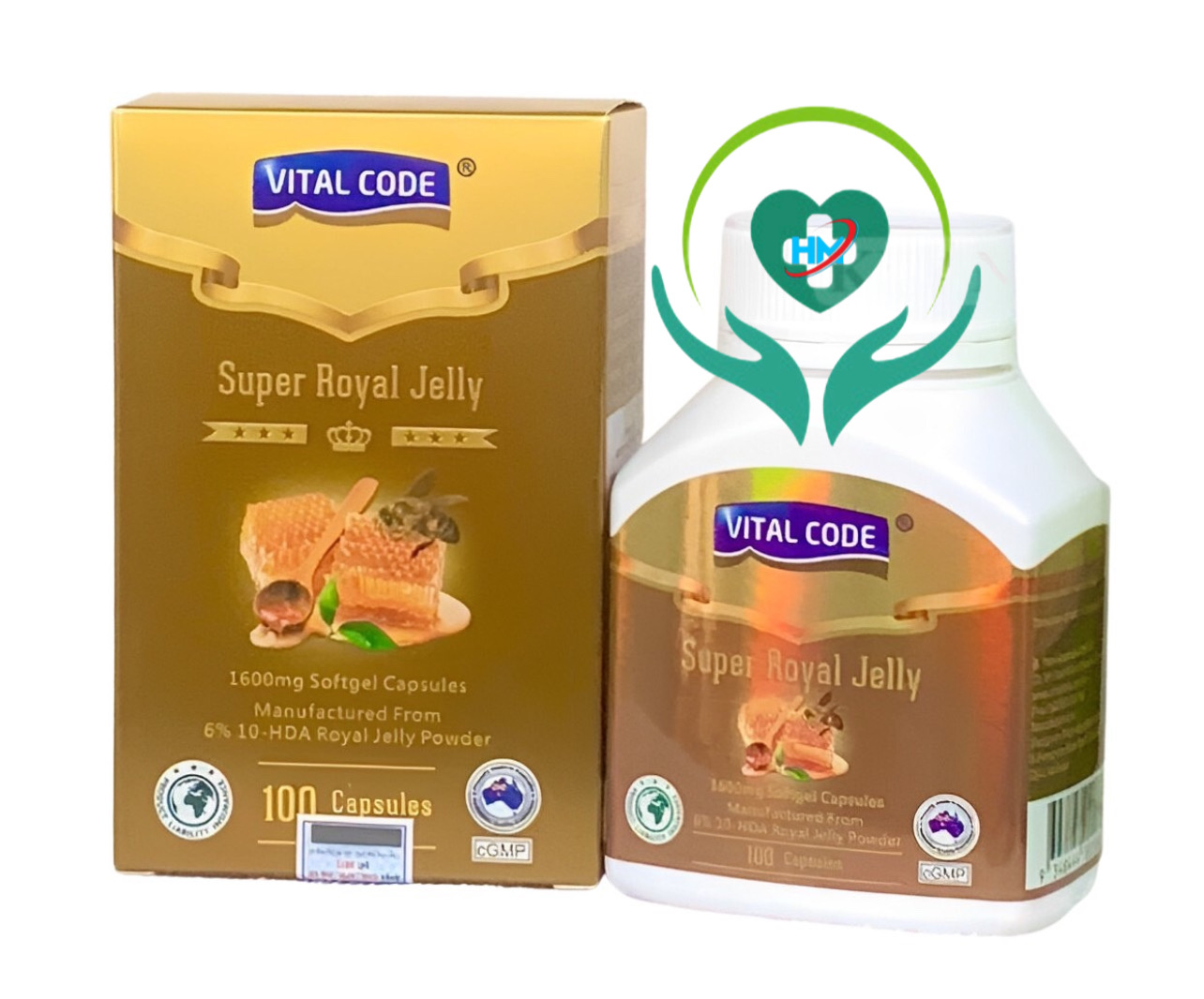 ￼Sữa Ong Chúa VITAL CODE - Hộp 100 Viên-giúp tăng cường khả năng miễn dịch, chống lão hóa