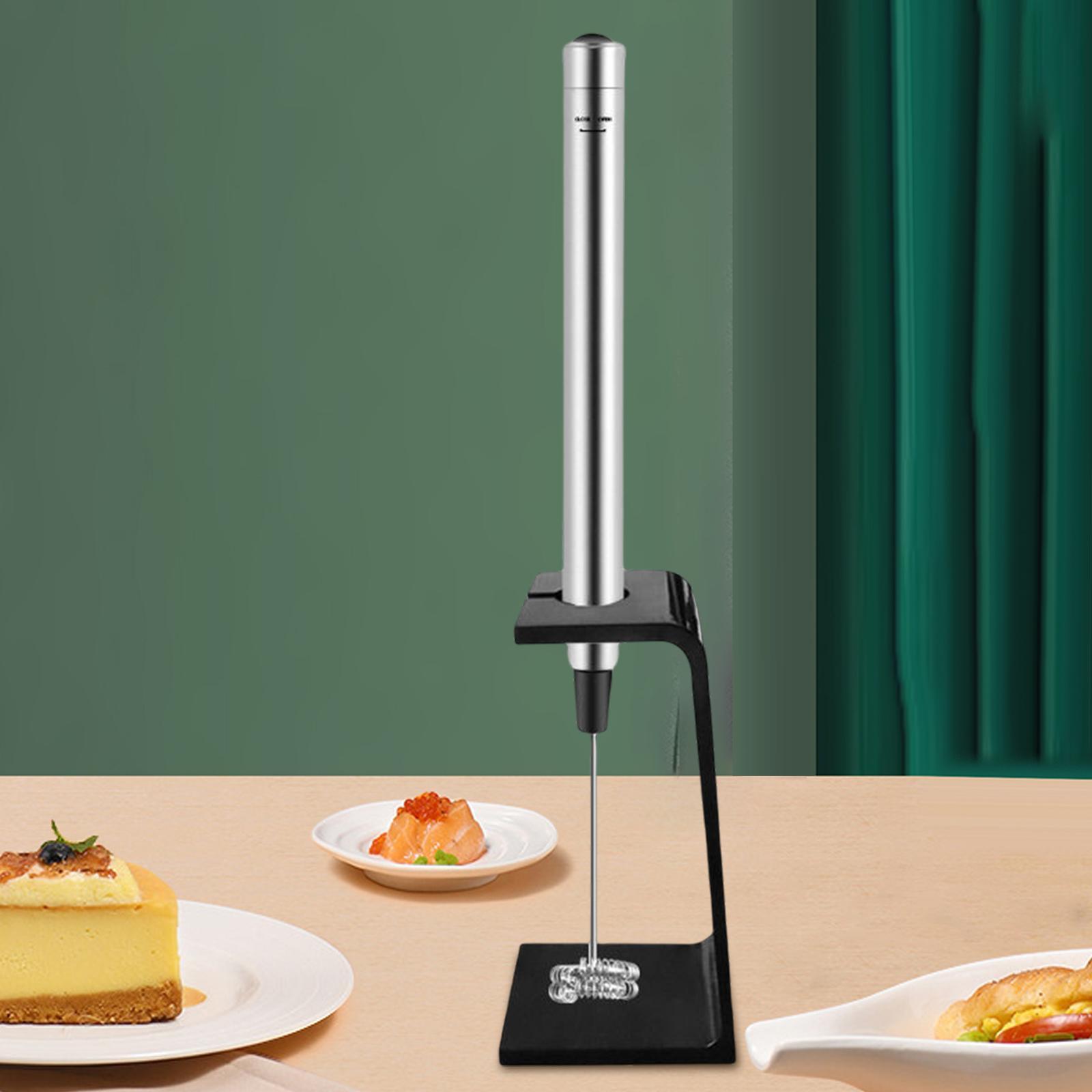 Electric Milk Frother Mini Blender with Stand Egg Whisk Stirrer for Matcha