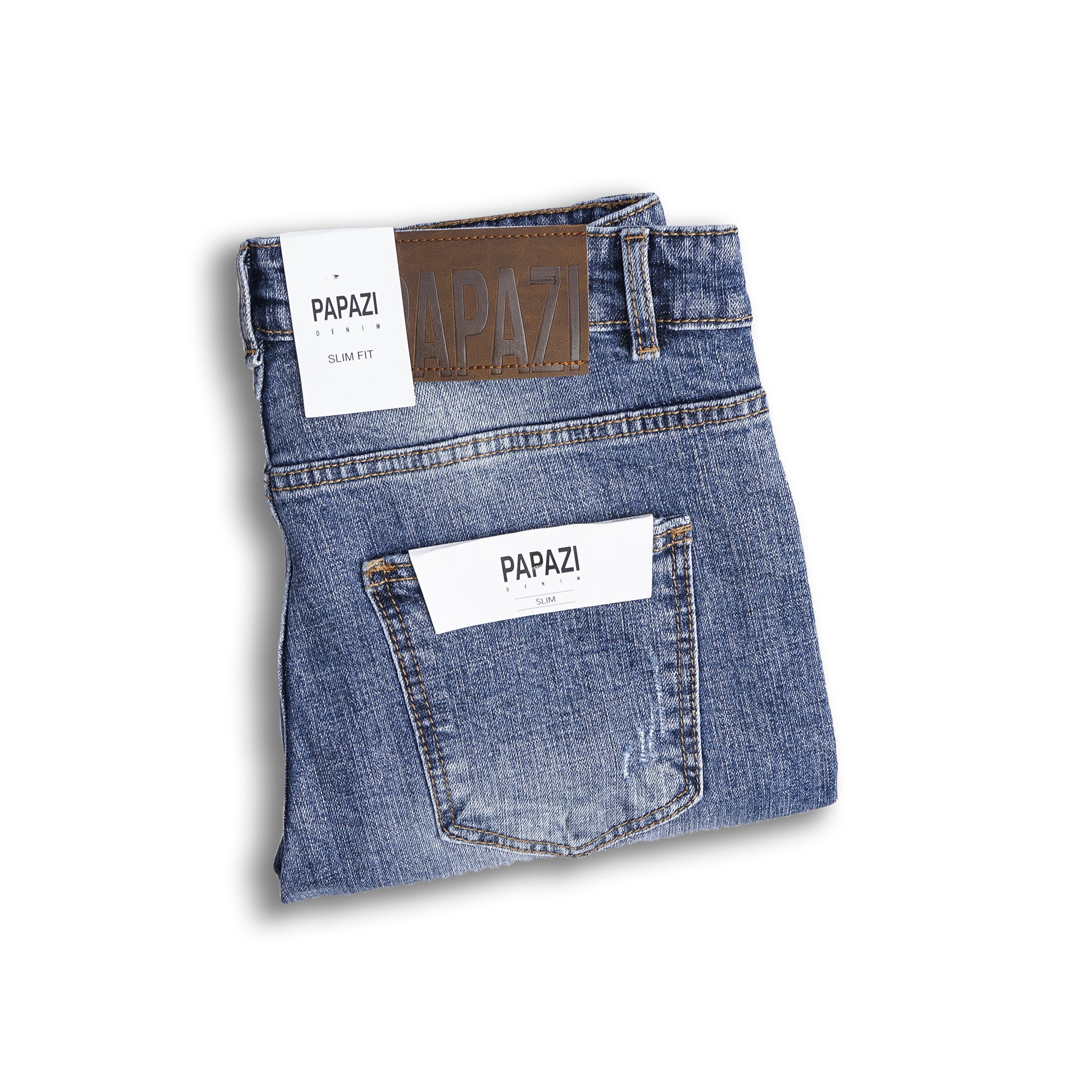 Quần đùi jean nam, quần short nam rách nhẹ màu xanh cao cấp, chất cotton co giãn mền mịn, phong cách trẻ trung năng động - PAPAZI