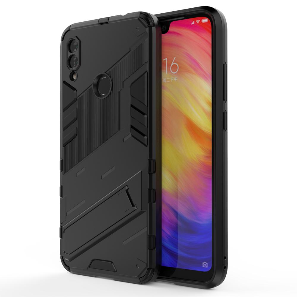 Ốp lưng cho Xiaomi Redmi Note 7 Pro, Ốp chống sốc Iron Man PUNK cao cấp kèm giá đỡ cho Xiaomi Redmi Note 7