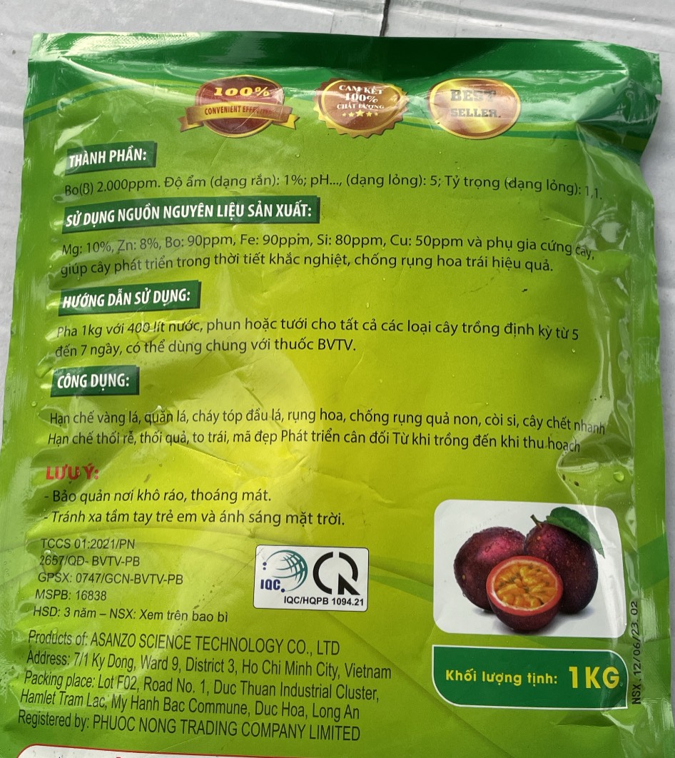 Sản phẩm phân bón lá MAGIE KẼM GÓI 1 KG