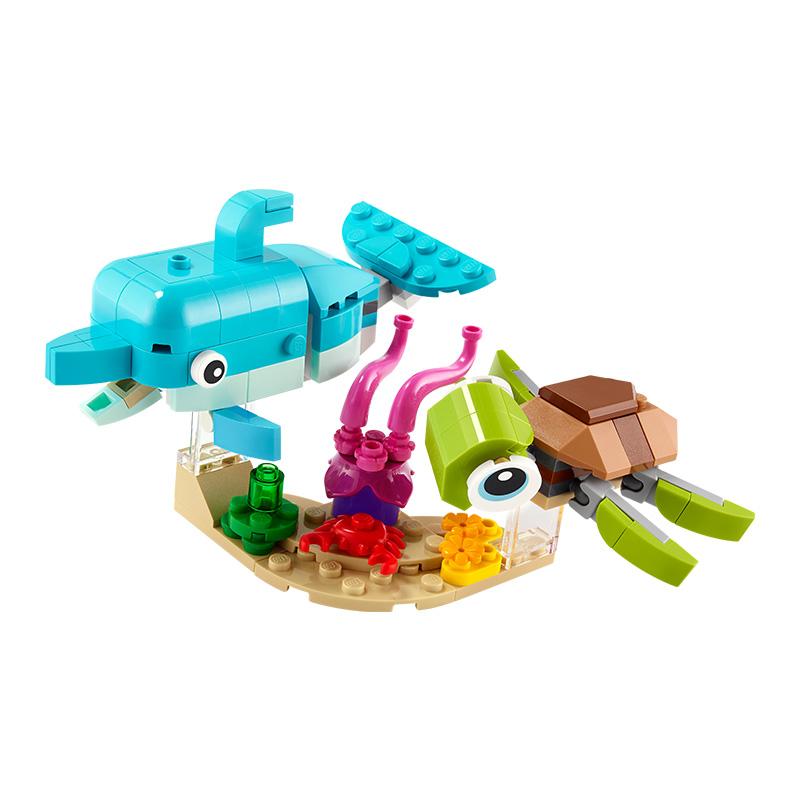 Đồ Chơi LEGO CREATOR Cá Heo Và Rùa 31128 (137 chi tiết)