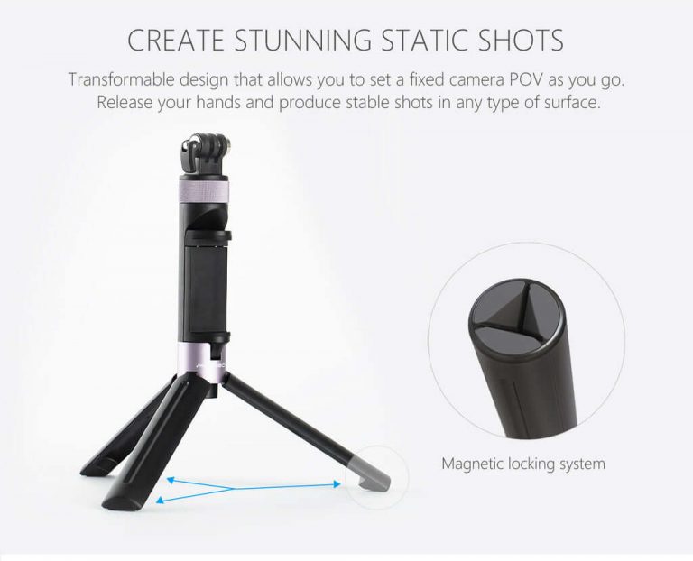 Gậy tripod mini osmo action – HAND GRIP &amp; TRIPOD FOR ACTION CAMERA - Hàng chính hãng PGYtech