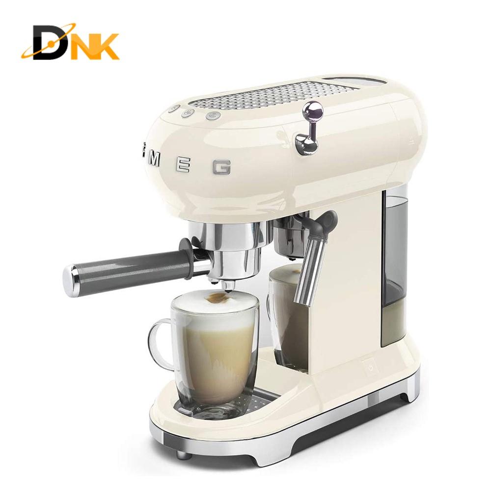 Máy Pha Cà Phê Espresso Smeg ECF01CREU Cream, Thermoblock, 15 Bar - CAM KẾT HÀNG NHẬP KHẨU ĐƯC BỞI DNK