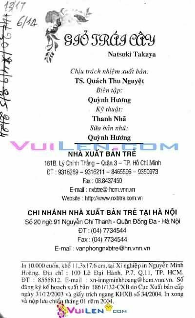 giỏ trái cây - fruit basket chapter 1 136