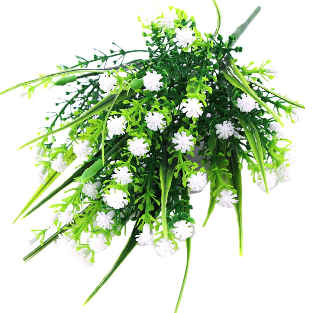Artificial Plastic Gypsophila Flowers Baby's Breath Flower Plants Grass Home Wedding Floral Decor