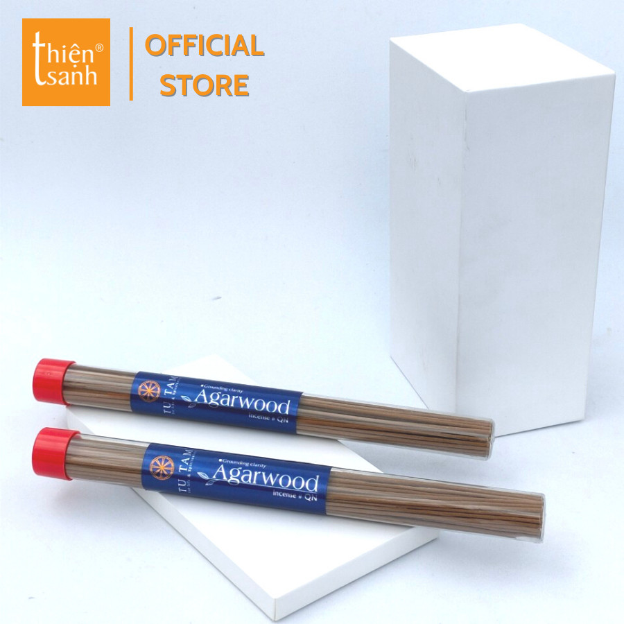 Nhang trầm không tăm Từ Tâm #QN- Mùi thơm thanh khiết tự nhiên - Ống 20g dài 20cm