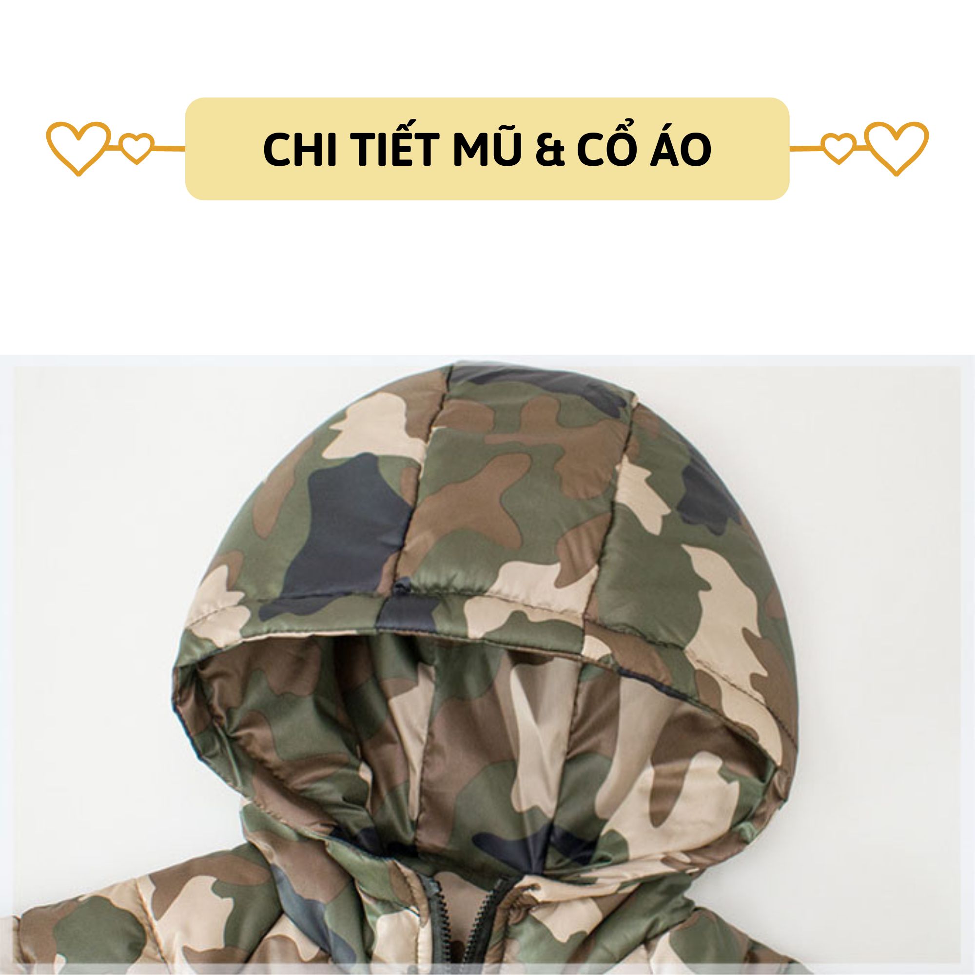 Áo khoác bé trai dài tay 27Kids áo phao họa tiết rằn ri camo nam cho trẻ từ 2-10 tuổi BLCO4