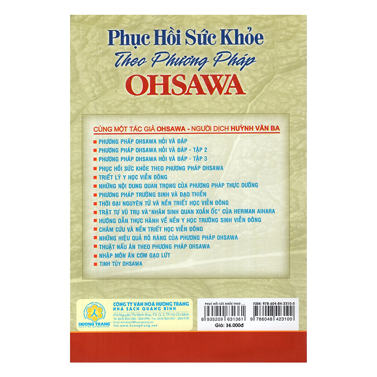 Phục Hồi Sức Khoẻ Theo Phương Pháp Ohsawa