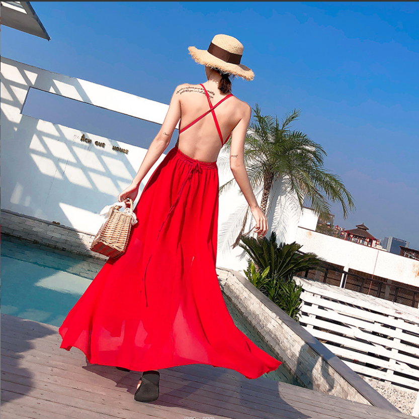 Váy Maxi Xẻ Tà Đi Biển Đẹp