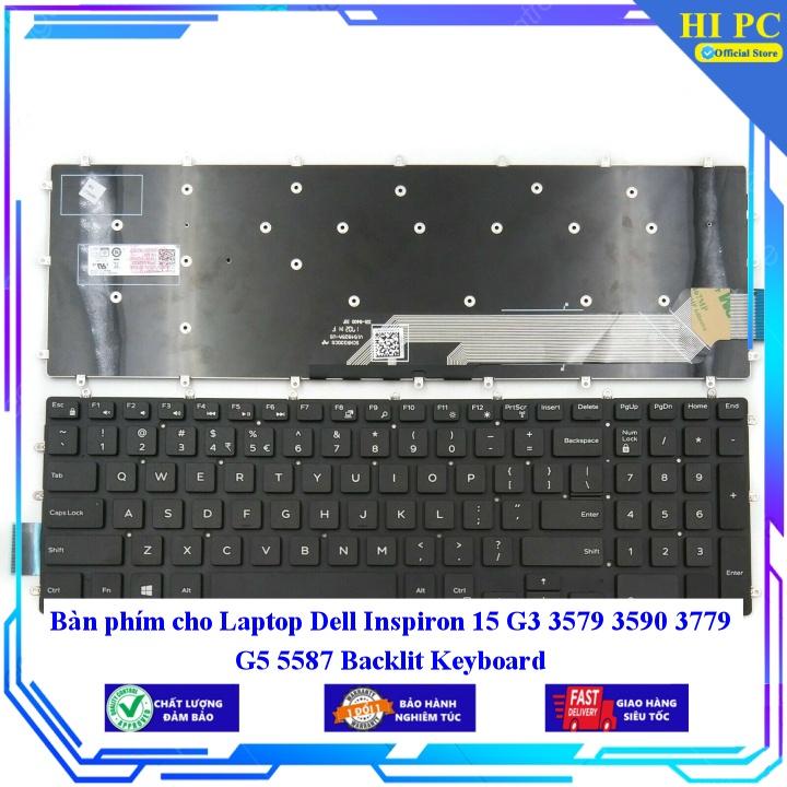 Bàn phím cho Laptop Dell Inspiron 15 G3 3579 3590 3779 G5 5587 - Phím Zin - Hàng Nhập Khẩu