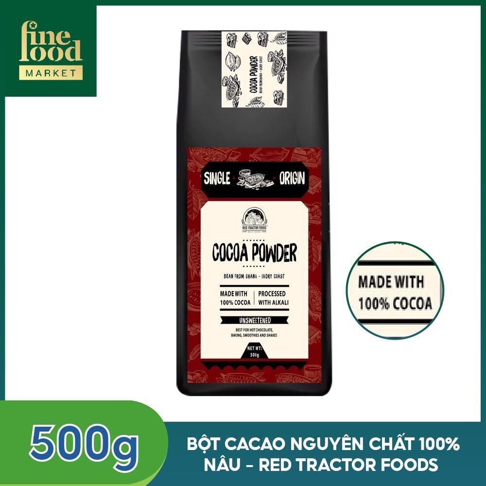 Bột cacao nguyên chất dòng đậm đặc Nhập khẩu Red Tractor Foods Authentic 500g