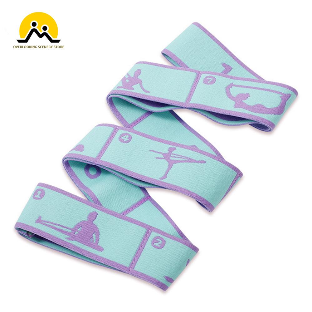 Nâng cấp phân đoạn Yoga Yoga Beltic Belt Trẻ em tập thể dục kéo dài dây thừng kéo dây Yoga Yoga Color: Blue
