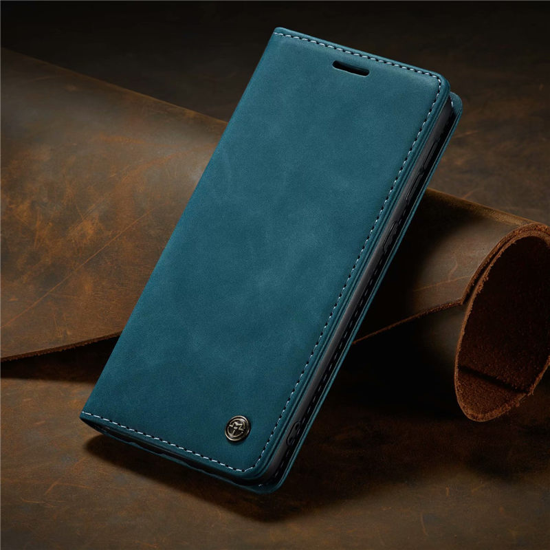Bao da bò dạng ví dành cho Samsung Galaxy S21, S21 Plus, S21 Ultra mẫu case hàng nhập khẩu