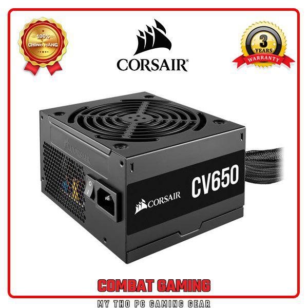 Nguồn CORSAIR CV650 650W (80 PLus Bronze/Màu Đen) - Hàng Chính Hãng