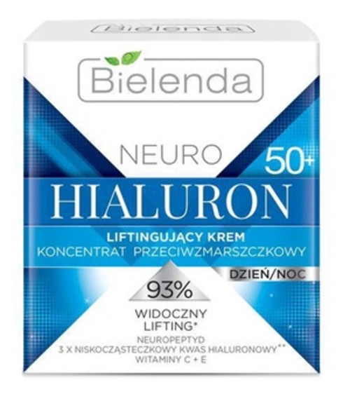 Kem dưỡng ẩm sáng da Bielenda Neuro Hyaluron Moisturizing Anti Wrinkle Cream Concentrate 50+ Day Night - 50ml