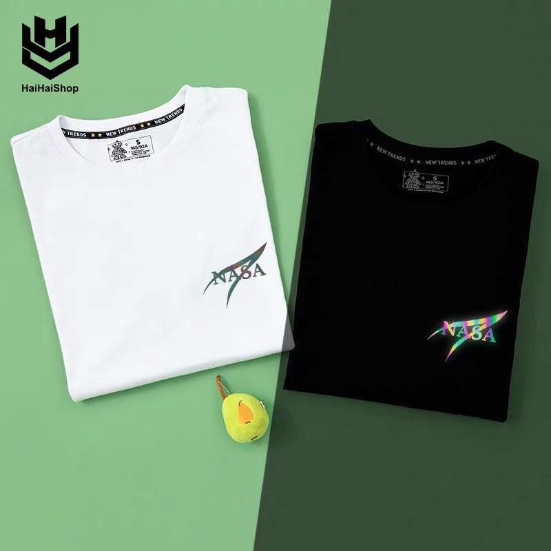 Áo Thun Phản Quang NASA Cotton 75% Form Rộng Unisex Nam Nữ Rẻ Đẹp KIS OFFICIAL