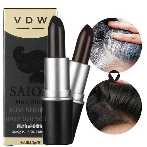 Son Nhuộm Phủ Che Tóc Bạc Thành Đen, Che Chân Tóc Bạc Tạm Thời Dạng Thỏi Sáp