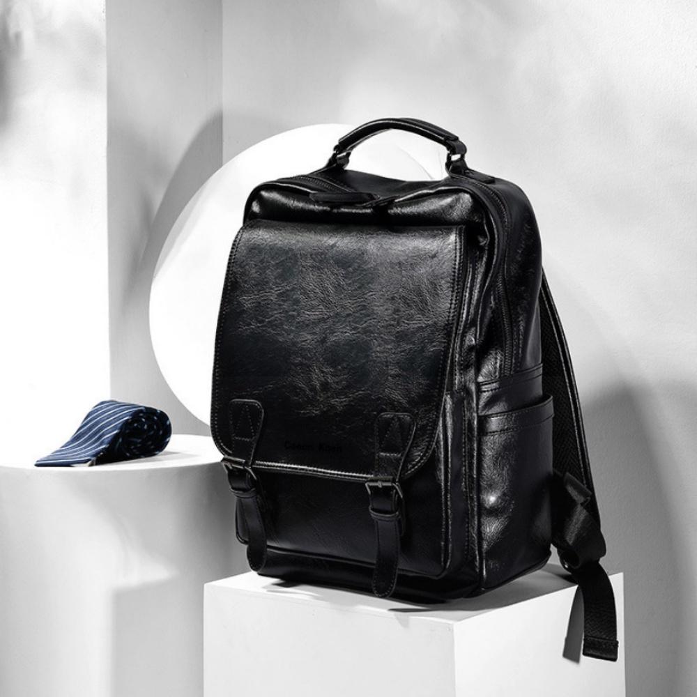 Balo Da Thời Trang Ulzzang Nam Nữ,Da PU Cao Cấp,Đựng Laptop 15,6 inh-Chống nước,Kiểu dáng trẻ trung, cá tính -